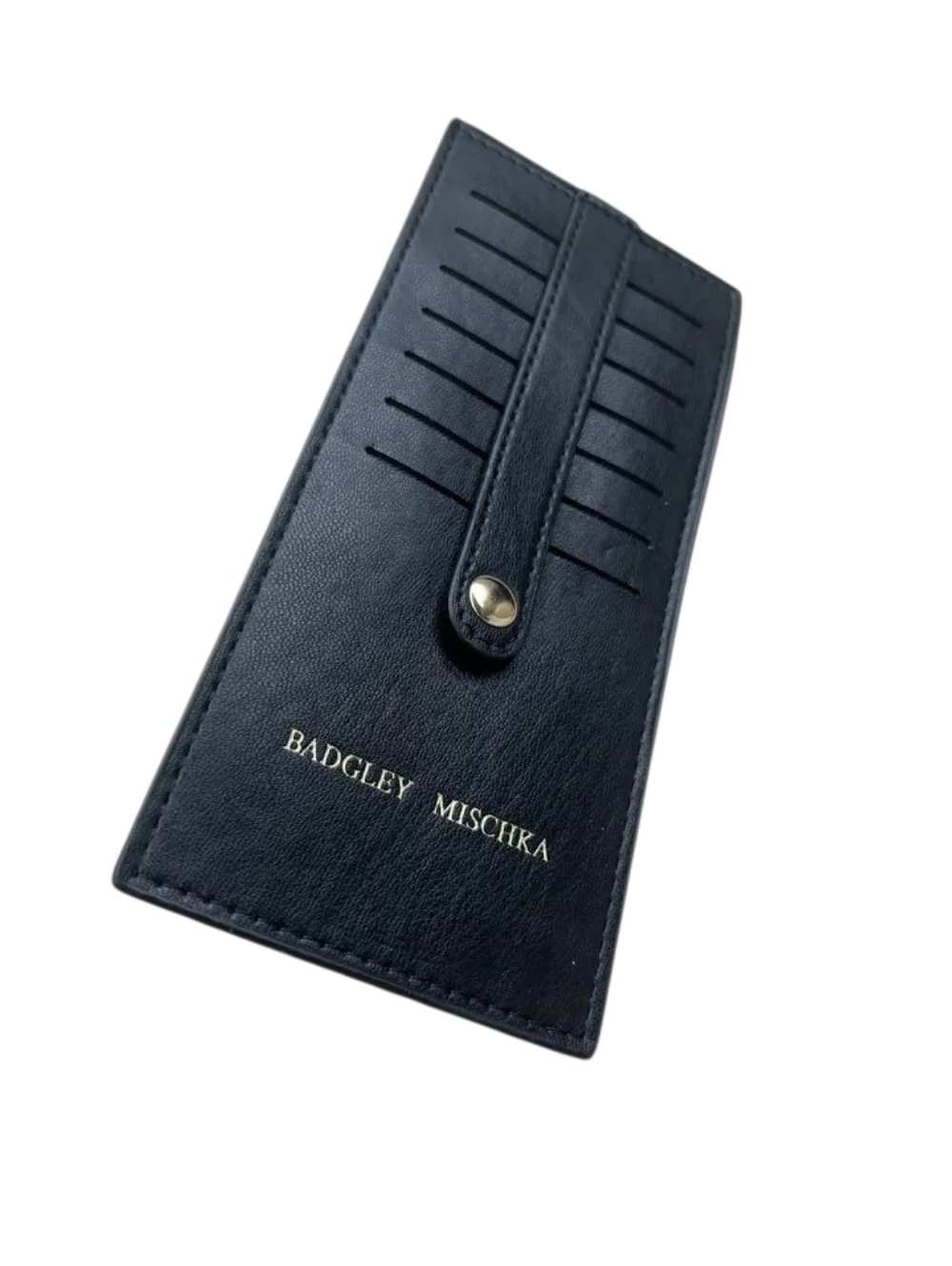 NWT Badgley Mischka Black Credit Card Holder New Sealed